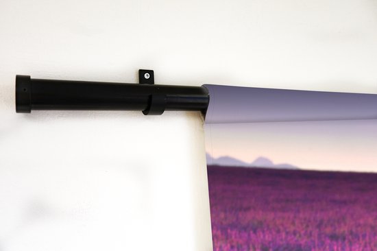 Tapisserie La lavande - Fleurs de lavande mauve dans un champ Tapisserie en coton 90x135 cm - Tapisserie avec photo