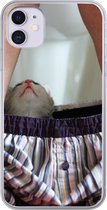 Coque iPhone 11 - Chat - Pantalon - Toilettes - Coque de téléphone en Siliconen