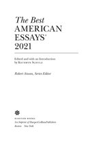 The Best American Series - The Best American Essays 2021