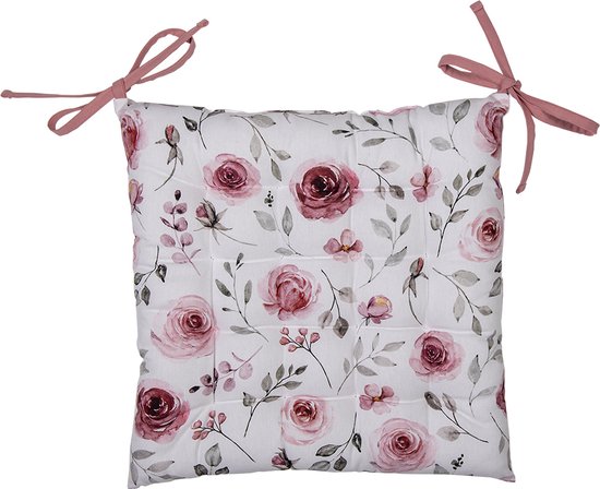 heimtexland ® Type 631, zitkussen, vilt, stoelkussen, stoelkussen, vierkant, set van 4, 35 x 35 cm, roze