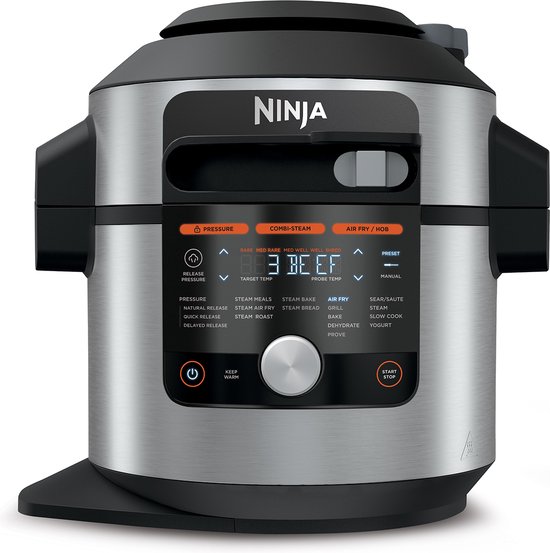 Ninja foodi ol750eu multicooker - 14 kookfuncties - 7,5 liter - inclusief airfryer, broodbakmachine, stomen, grillen