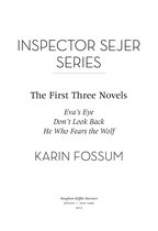 Inspector Sejer Mysteries - Inspector Sejer Series