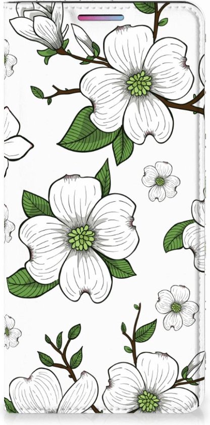 Hoesje Motorola Moto G60s Book Case Dogwood Flowers