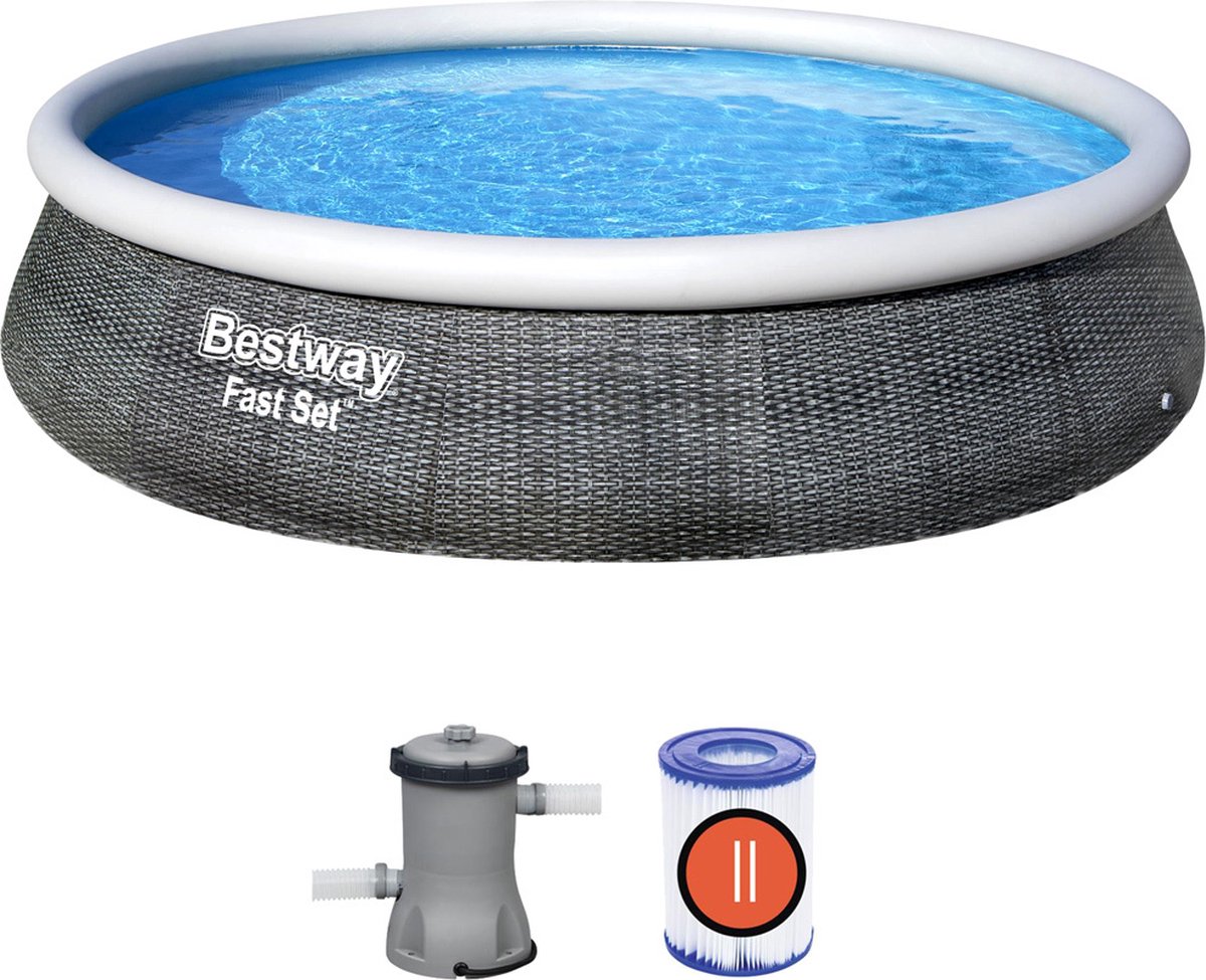 Bestway Fast Set zwembadset - Ø 396 x 84 cm