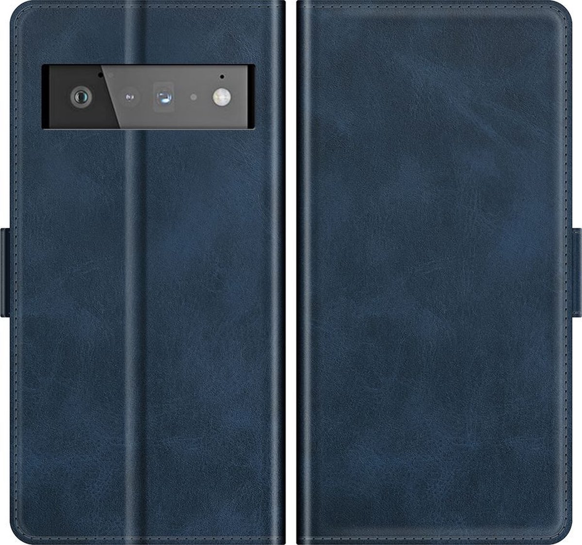 Mobigear Telefoonhoesje geschikt voor Google Pixel 6 Pro Hoesje | Mobigear Slim Magnet Bookcase Portemonnee | Pasjeshouder voor 3 Pasjes | Telefoonhoesje voor Pinpas / OV Kaart / Rijbewijs - Blauw
