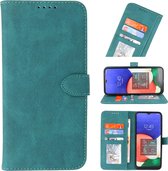 Wicked Narwal | Wallet Cases Hoesje voor Samsung Samsung Galaxy A22 4G Donker Groen