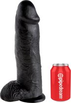12 Inch Cock - With Balls - Black