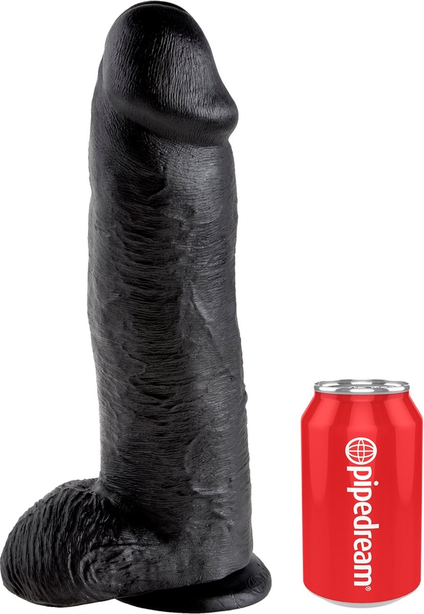 Goedkoopste 12 Inch Cock - With Balls - Black