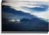 Walljar - Cloud Sky - Muurdecoratie - Canvas schilderij