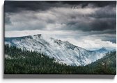 Walljar - Yosemite Mountains - Muurdecoratie - Canvas schilderij
