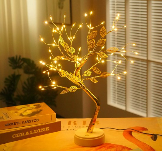 MIRO Arbre Branches lumineuses Lumineuses Lumière Wit Chaude Led USB &  Batterie Noël