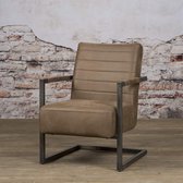 Fauteuil | rocca | stof | bruin | 63 x 77 x 84(h) cm