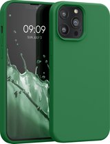 kwmobile telefoonhoesje voor Apple iPhone 13 Pro Max - Hoesje met siliconen coating - Smartphone case in elfengroen