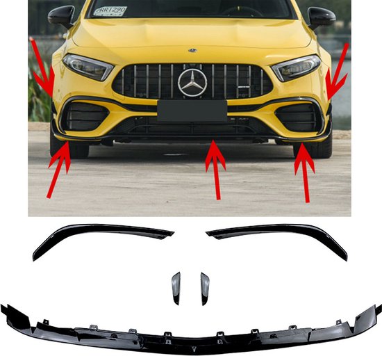 AMG DESIGN FRONTSPOILER GESCHIKT VOOR MERCEDES W177 A-KLASSE A45 AMG