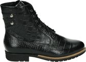 Durea 9709 K - Volwassenen VeterlaarzenHalf-hoge schoenen - Kleur: Zwart - Maat: 38.5