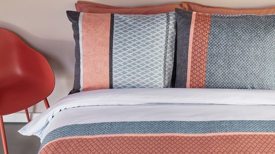 Beddinghouse Housse de couette Lian - Double - 200x200 / 220 cm - Blauw