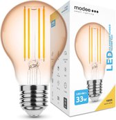 Modee Lighting - LED Filament lamp - E27 A60 4W - 1800K zeer warm wit licht