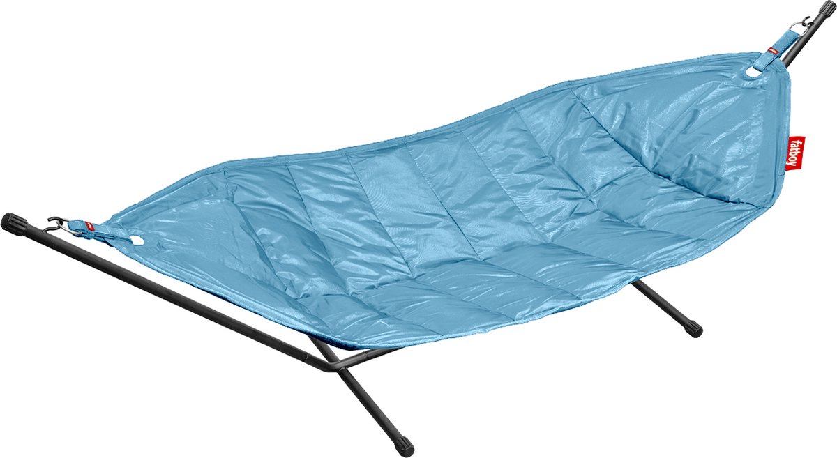 Fatboy Hangmat met standaard voor 2 personen Lichtblauw - tot 150kg - 330l x 138b cm