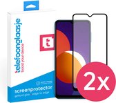 DuoPack: Samsung Galaxy M12 screenprotector gehard glas Edge to Edge