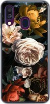 Geschikt voor Samsung Galaxy A40 hoesje - Bloemen - Natuur - Patroon - Siliconen Telefoonhoesje