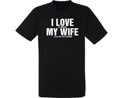 I love it when my wife lets me go fishing Heren t-shirt | vaderdag | vissen | getrouwd | grappig | cadeau | Zwart I love it when my wife lets me go fishing Heren t-shirt | vaderdag | vissen | getrouwd | grappig | cadeau | Zwart