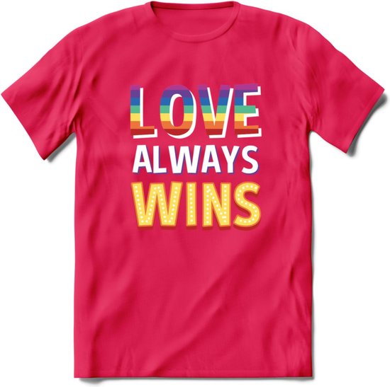 Gay Pride Organic Cotton T-Shirt - Love Wins Retro Heart Strip