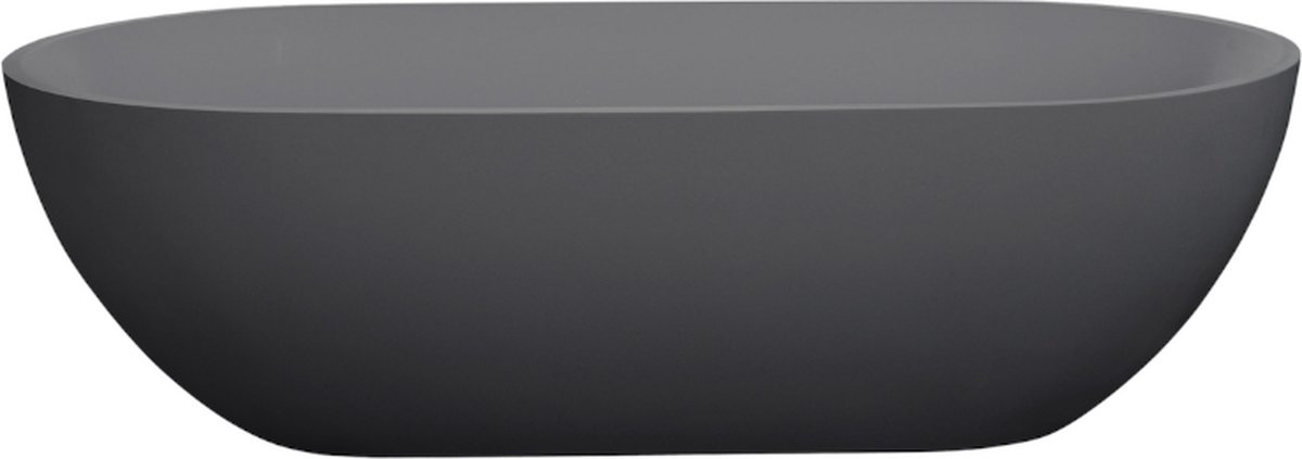 WOON-DISCOUNTER.NL - Solid Surface ligbad Tumba 180 (Grijs) - Grijs - 180 x 90 x 50 cm - Vrijstaand - Solid Surface - 151808