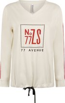 Zoso 221 Motion Sweater With Artwork Off White/Red - L