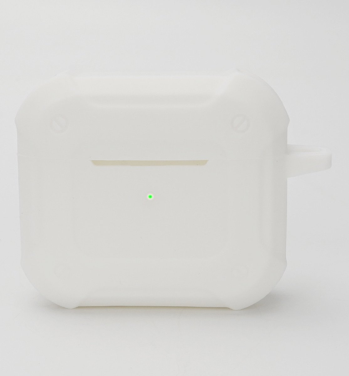 Case2go - Hoesje geschikt voor Apple Airpods Pro - Wit