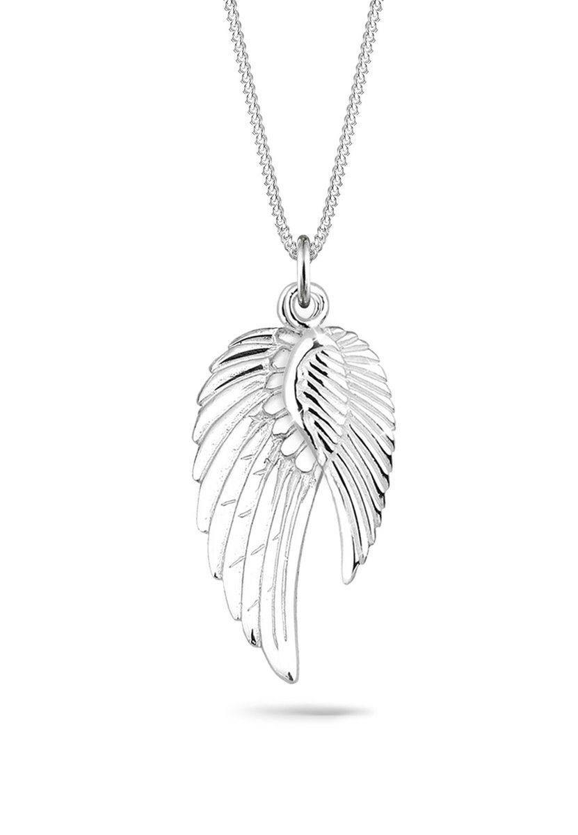 Elli - Halsketting - Dames Dubbelvleugelige BeschermAngel in 925 Sterling Zilver - Dames