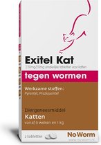 No Worm Exitel Kat - 2 tabletten