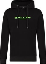 Ballin Amsterdam -  Heren Slim Fit    Hoodie  - Zwart - Maat M