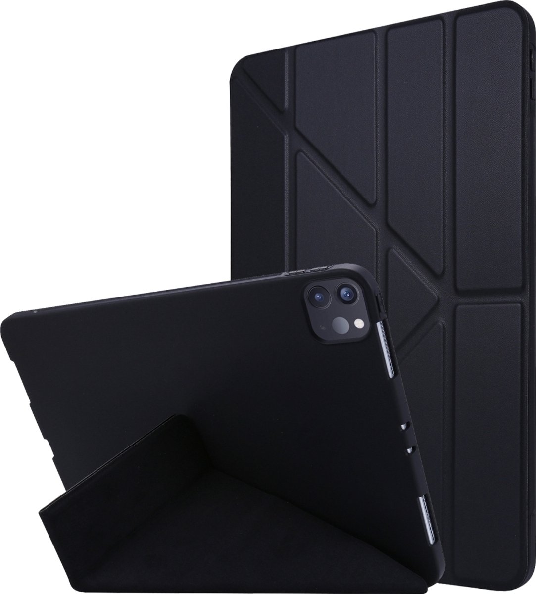 Mobigear Tablethoes geschikt voor Apple iPad Pro 11 Inch (2020) Hoes | Mobigear Origami Bookcase - Zwart