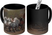 Magische Mok - Foto op Warmte Mok - The horse fair - schilderij van Rosa Bonheur - 350 ML - Uitdeelcadeautjes