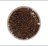 9660-754 Jap. Miyukirocailles - 2,2mm - brown irisierend - 4 gram