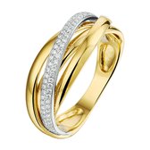 The Jewelry Collection Bague Diamant 0.22ct H Si - Or Bicolore