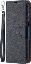 Samsung Galaxy A12 Hoesje - Mobigear - Excellent Serie - Kunstlederen Bookcase - Zwart - Hoesje Geschikt Voor Samsung Galaxy A12