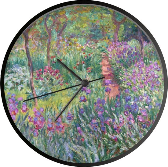 Klok Ø 30 cm De tuin van de kunstenaar te Giverny Schilderij van Claude