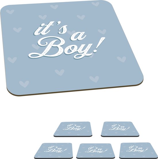 Houten baby decoratie flesje blauw 24x35mm - 10 stuks
