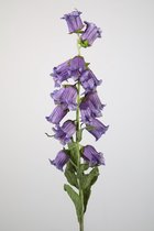Kunstbloem - Campanula - klokje - topkwaliteit decoratie - 2 stuks - zijden bloem - paars - 90 cm hoog