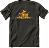 Bitcoin Bull - Crypto T-Shirt Kleding Cadeau | Dames / Heren / Unisex | Bitcoin / Ethereum shirt | Grappig Verjaardag kado | Tshirt Met Print  Prijs - Donker Grijs - XL