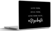 Laptop sticker - 11.6 inch - Quotes - 'Love them. Spoil them. Give them back. #Grandmalife' - Spreuken