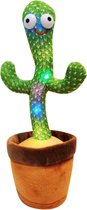 Dansende Cactus - Dancing Cactus - Interactieve Knuffels  - Dansen - Zingen - Cactus Speelgoed - Plush - 120 liedjes - 32 cm