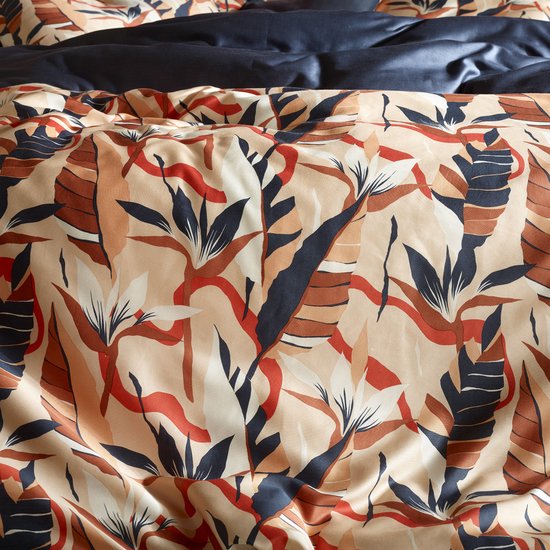 De Witte Lietaer Housse de couette Junglecat Dress Blues - Taille hôtel - 260 x 240 cm - Satin de Katoen