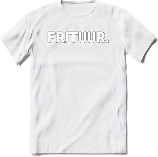 Frituur - Snack T-Shirt | Grappig Verjaardag Kleding Cadeau | Eten En Snoep Shirt | Dames - Heren - Unisex Tshirt | - Wit - L