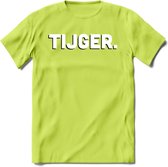 Tijger - Valentijn T-Shirt | Grappig Valentijnsdag Cadeautje voor Hem en Haar | Dames - Heren - Unisex | Kleding Cadeau | - Groen - 3XL