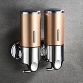 Zeepdispenser Hangend - 2 stuks - Goud - Badkamer - Reinigen - Schoonmaken - Keuken - Wandmontage - Wandmontage