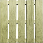 30 st Terrastegels 50x50 cm FSC hout groen