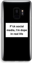 Case Company® - Galaxy S9 hoesje - I'm dope - Soft Case / Cover - Bescherming aan alle Kanten - Zijkanten Transparant - Bescherming Over de Schermrand - Back Cover