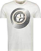 Haze & Finn T-shirt Tee Retro Star Mu17 0016 Blanc De Blanc Mannen Maat - XL